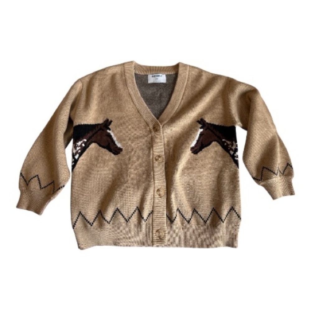 Boys Old Navy Cardigan with Horse Design